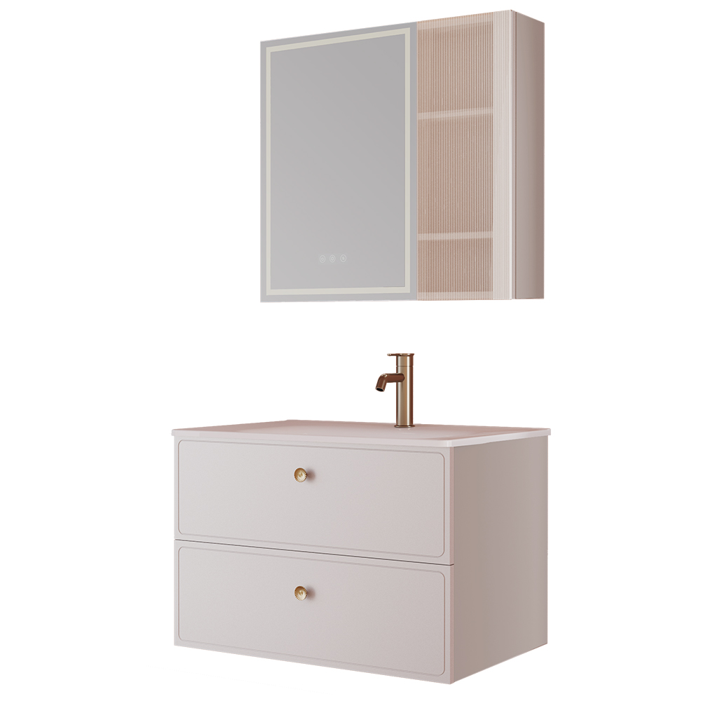 BC6301-080陶瓷盆款 生態(tài)實(shí)木浴室柜